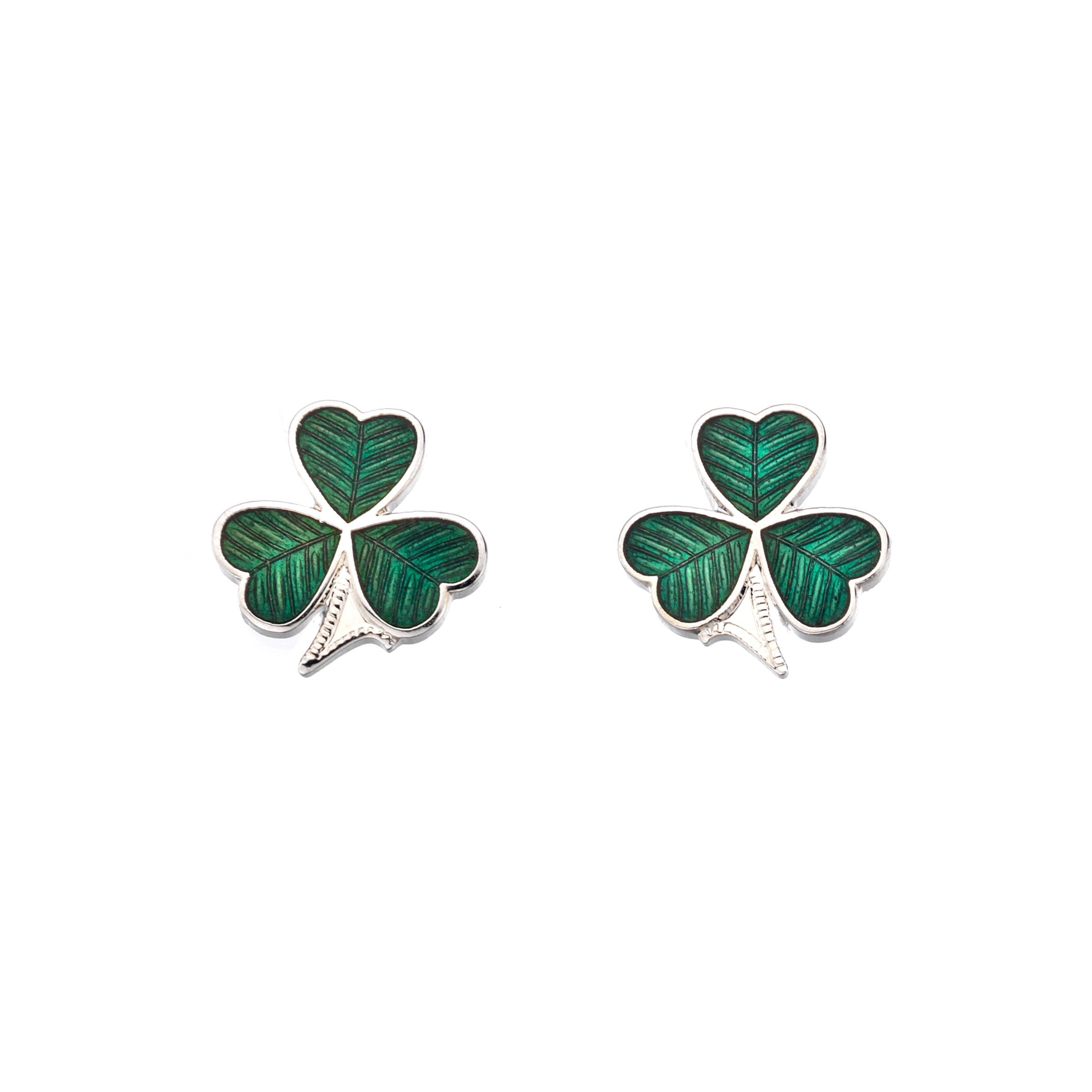 Irish Shamrock Studs